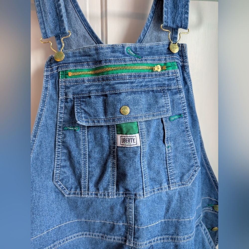 Liberty Bib Overalls, Dark Blue Wash, XXL - Picture 2 of 7